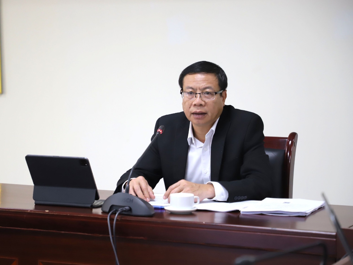 Thứ trưởng Lê Xuân Định phát biểu tại buổi làm việc - Ảnh: MST. 