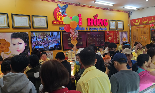 Giá vàng ngày vía Thần Tài bất ngờ giảm nhẹ