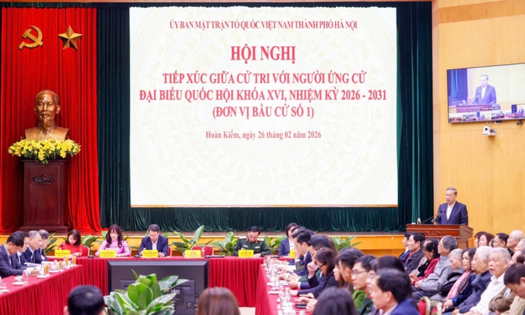 Tổng Bí thư Tô Lâm trao đổi với cử tri Thủ đô về các trụ cột phát triển