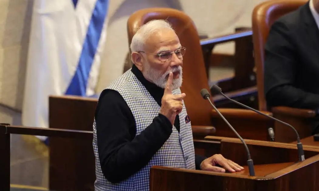 Ông Modi cho rằng nền kinh tế đang lên của Ấn Độ và vị thế trung tâm công nghệ của Israel là “nền tảng tự nhiên” cho quan hệ đối tác tương lai. Ảnh: Ronen Zvulun/Reuters