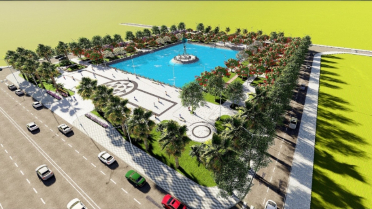 Vườn hoa Hồ Hạnh Phúc (phường Kiến An) đã cơ bản hoàn thành.