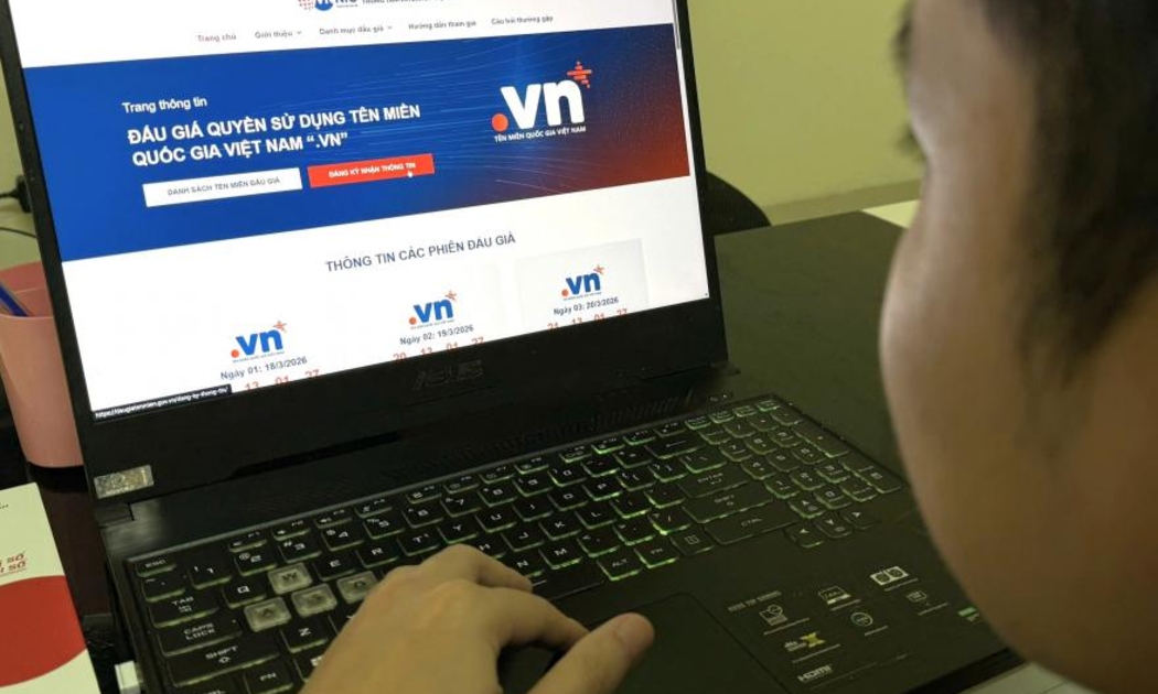 Lần đầu đấu giá 50 tên miền “.vn” 2 ký tự 