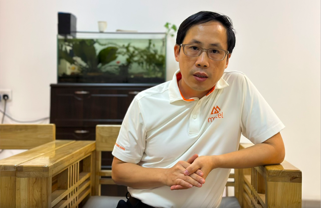 Ông Hoàng Đức Giang, Phó Tổng giám đốc phụ trách kỹ thuật của Mytel.