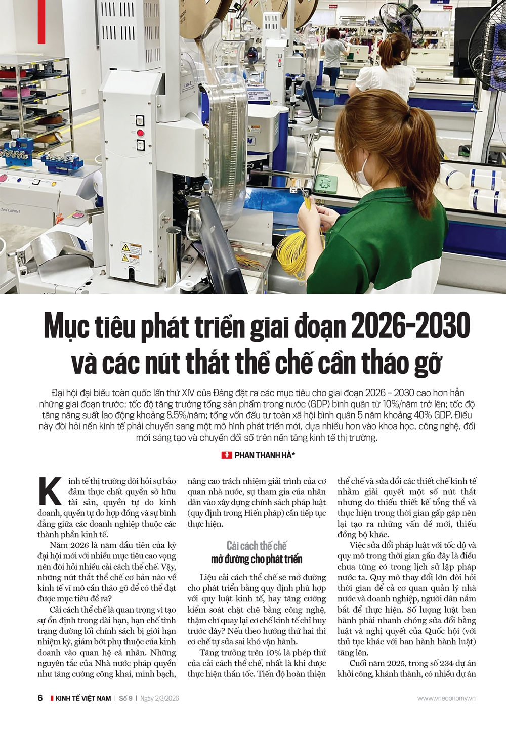 Mục tiêu phát triển giai đoạn 2026-2030 và các nút thắt thế chế cần tháo gỡ - Ảnh 1