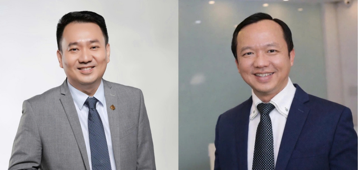 Ông Lê Trí Thông (trái) từ nhiệm Tổng giám đốc PNJ và ông Phan Quốc Công (phải) là người kế nhiệm từ ngày 3/4.