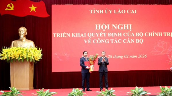 Ông Dương Quốc Huy giữ chức Bí thư Tỉnh ủy Lào Cai, ông Trịnh Việt Hùng làm Thứ trưởng Bộ Nông nghiệp và Môi trường.