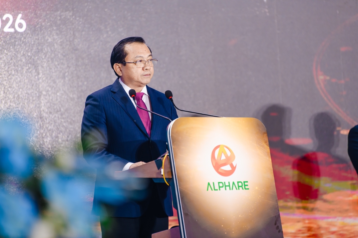 Lãnh đạo Bộ Tài chính phát biểu tại sự kiện. Ảnh:&nbsp;AlphaRe.