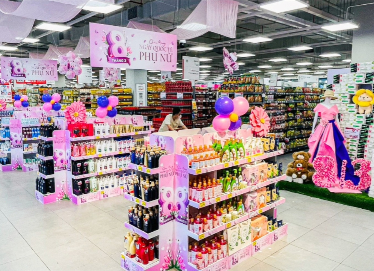 Nhiều siêu thị ghi nhận sức mua tăng cao trong giai đoạn Tết Nguyên đán năm nay.