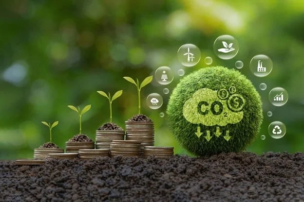 Thị trường carbon không chỉ giúp giảm chi phí tuân thủ cho doanh nghiệp mà còn mở ra khả năng huy động các nguồn lực tài chính cho chuyển dịch xanh. Ảnh minh họa
