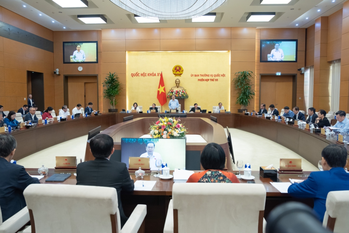 Toàn cảnh phiên họp.&nbsp;Ảnh: Quốc hội.