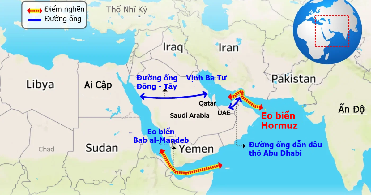 Tầm quan trọng của eo biển Hormuz với thị trường năng lượng toàn cầu qua  một biểu đồ - VnEconomy