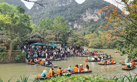 Ninh Bình: Tổng thu hoạt động du lịch trong 2 tháng đầu năm 2026 ước đạt gần 5.837 tỷ đồng