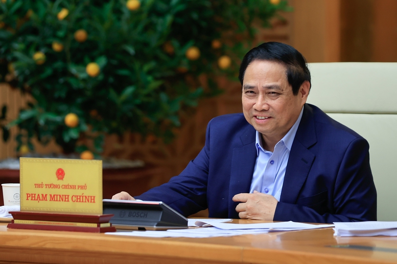 Thủ tướng Phạm Minh Chính phát biểu kết luận phiên họp. Ảnh: VGP