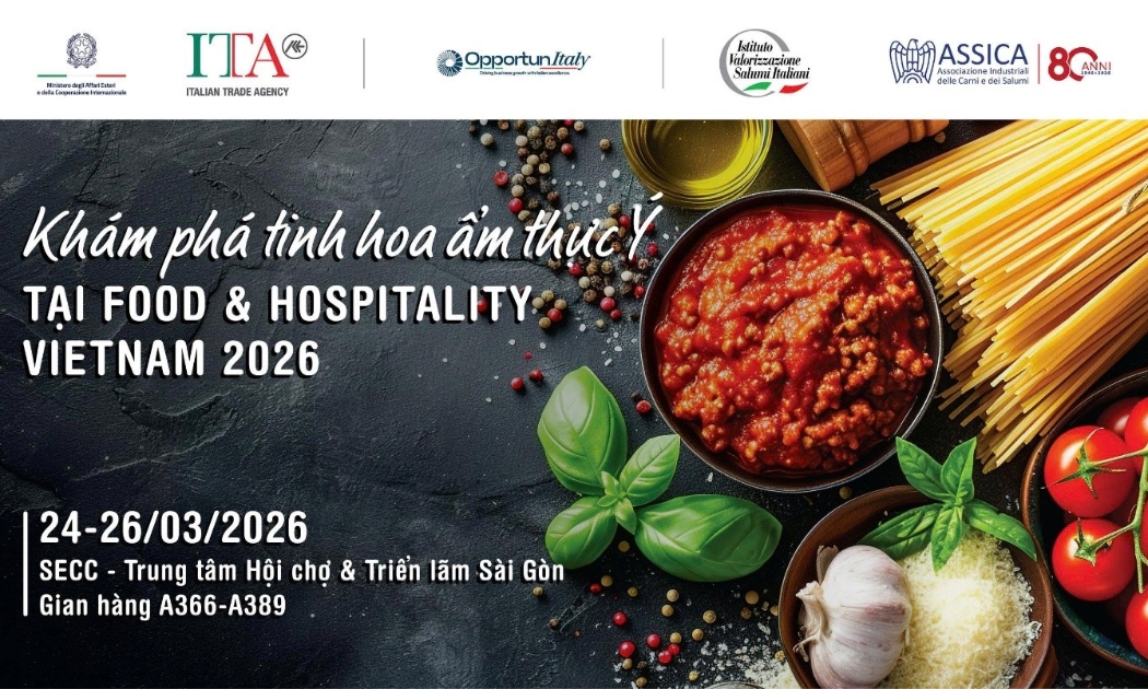 Khám phá hương vị Ý đặc sắc tại triển lãm “Food & Hospitality Vietnam 2026”