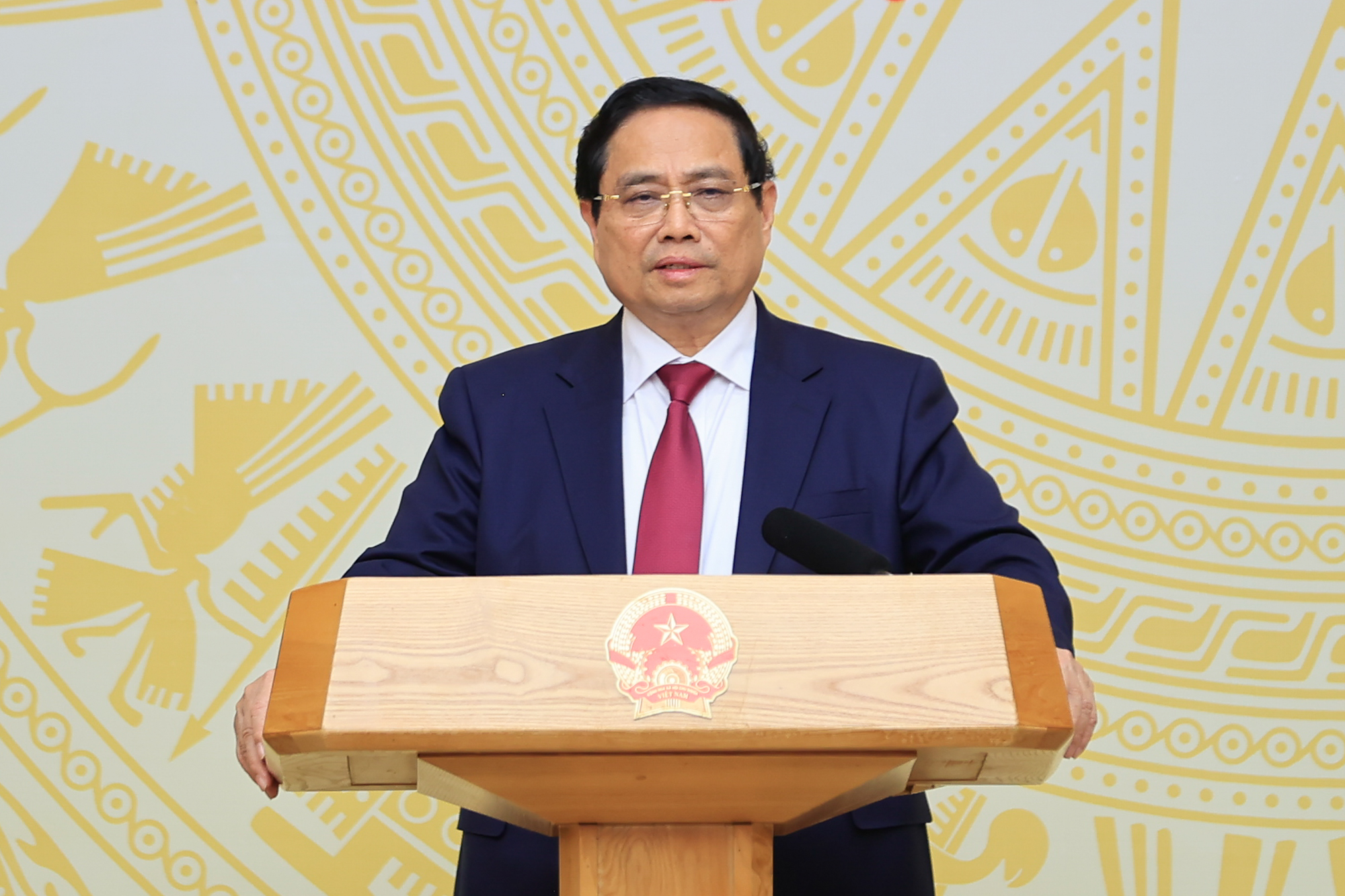 Thủ tướng Phạm Minh Chính: "Nguyên tắc là xử lý dứt điểm từng việc". Ảnh: VPG.