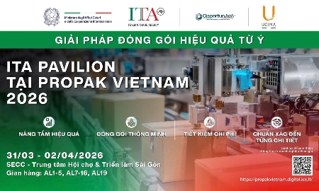 Giải pháp đóng gói từ Ý tại ProPak Vietnam 2026