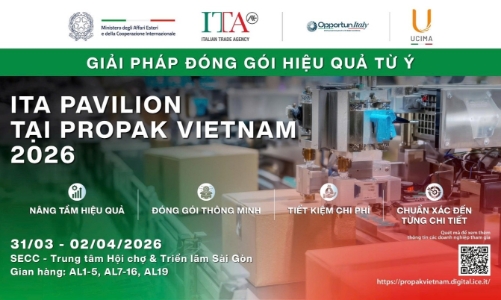 Giải pháp đóng gói từ Ý tại ProPak Vietnam 2026