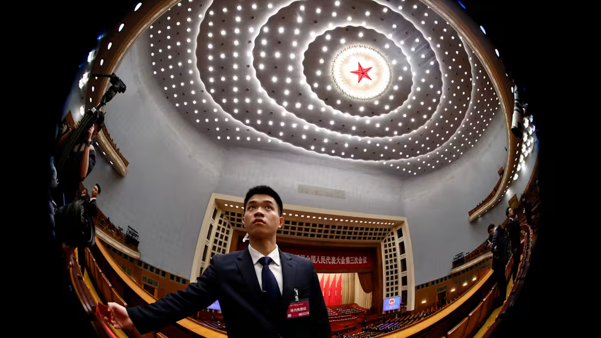 Đại lễ đường Nhân dân tại Bắc Kinh, nơi diễn ra kỳ họp Lưỡng hội Trung Quốc tuần này - Ảnh: Reuters