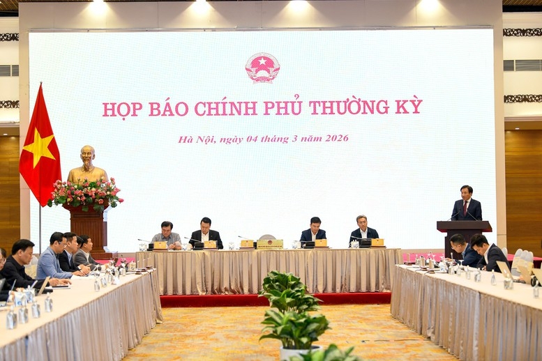 Họp báo Chính phủ thường kỳ tháng 2/2026. Ảnh: Lý Hà