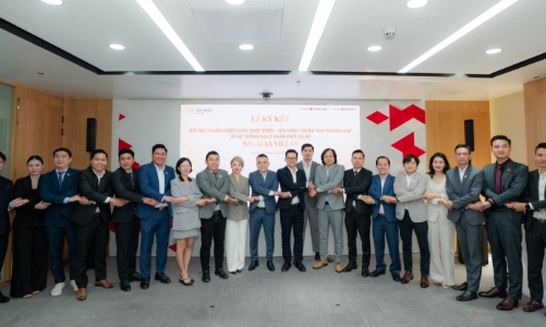 VinaLiving ký kết đối tác hợp tác phát triển trung tâm thương mại và công bố 10 đại lý phân phối Salacia Villas