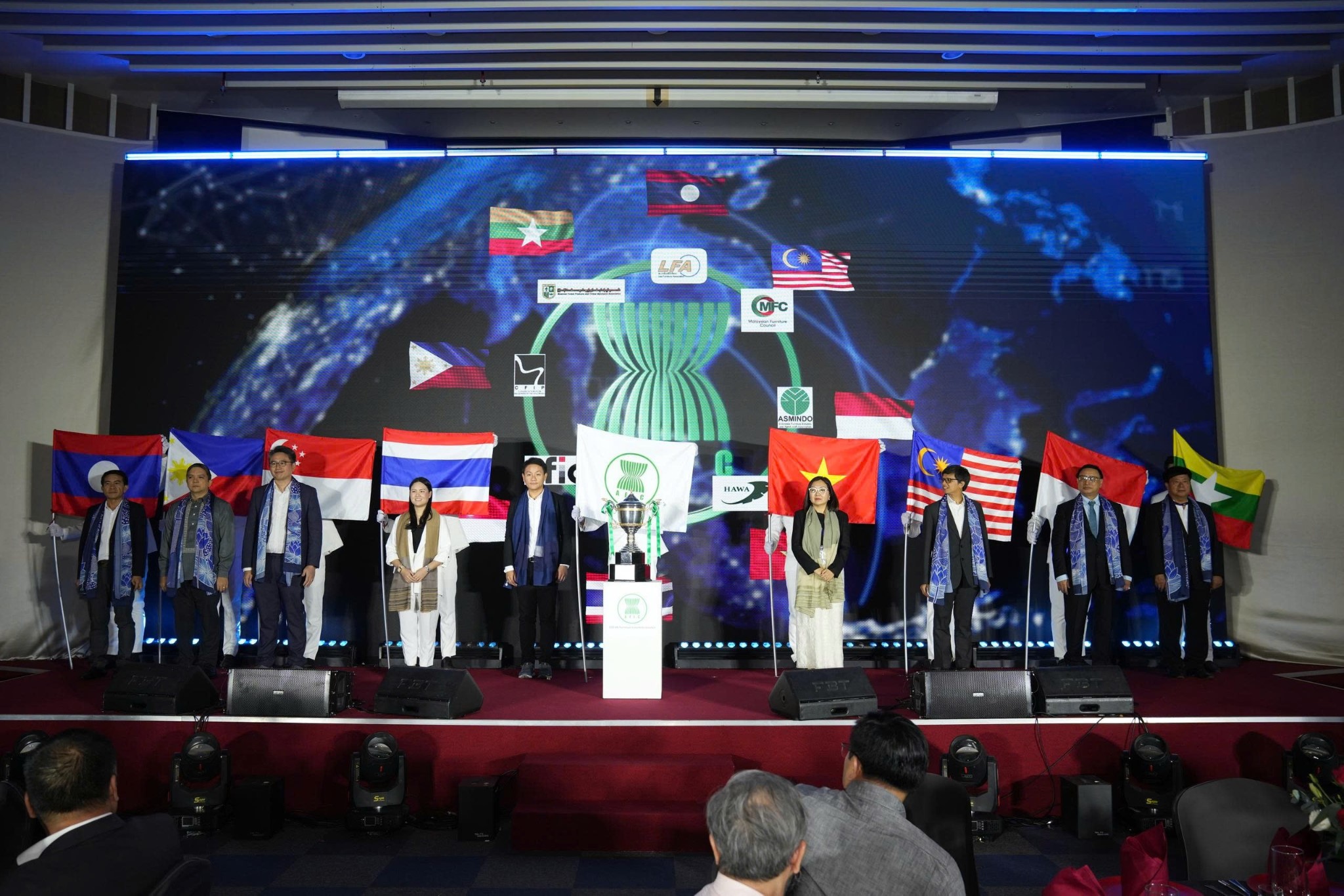 Hội đồng Công nghiệp Nội thất ASEAN (AFIC) gồm 8 hiệp hội thành viên. Ảnh: HAWA.