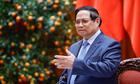 Thủ tướng chủ trì phiên họp về điều hành chính sách tiền tệ, tài khoá chiều 5/3/2026 - Ảnh: GOV