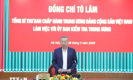 Tổng Bí thư Tô Lâm: Kiểm soát quyền lực ngay trong quá trình vận hành