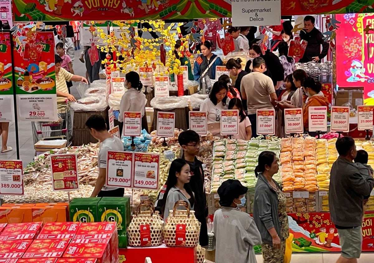 Sức mua tăng cao trong dịp Tết Nguyên đán Bính Ngọ đã đẩy CPI tháng 2/2026 tăng 1,14%. 