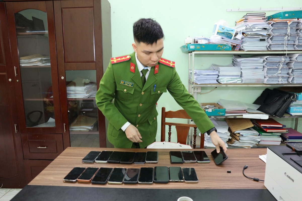 Tang vật thu giữ trong vụ án. Ảnh: Cổng thông tin điện tử Bộ Công an.