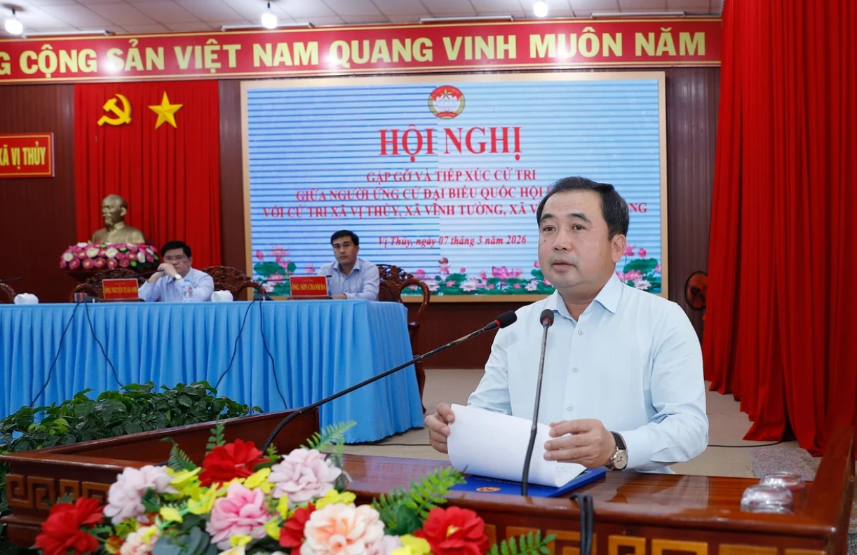 Bộ trưởng Trần Đức Thắng: "Người dân vùng đồng bằng sông Cửu Long hiện vẫn đối mặt với nhiều khó khăn". Ảnh: Khương Trung.