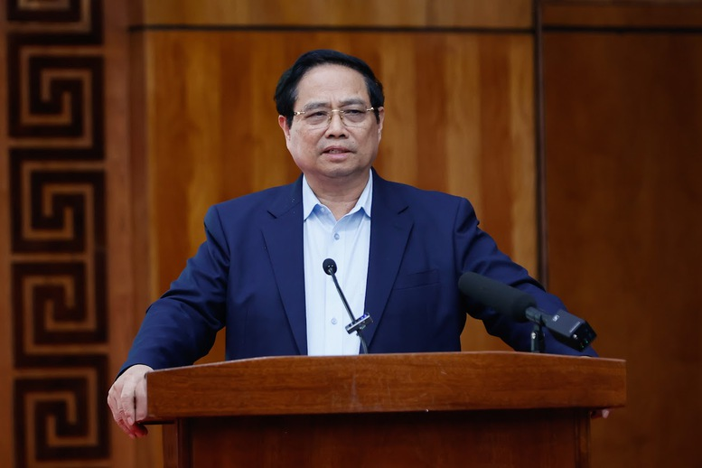 Thủ tướng nhấn mạnh tỉnh Điện Biên cần thực hiện các nhiệm vụ theo tinh thần “6 rõ”: rõ người, rõ việc, rõ thời gian, rõ trách nhiệm, rõ thẩm quyền và rõ kết quả. (Ảnh: VGP)