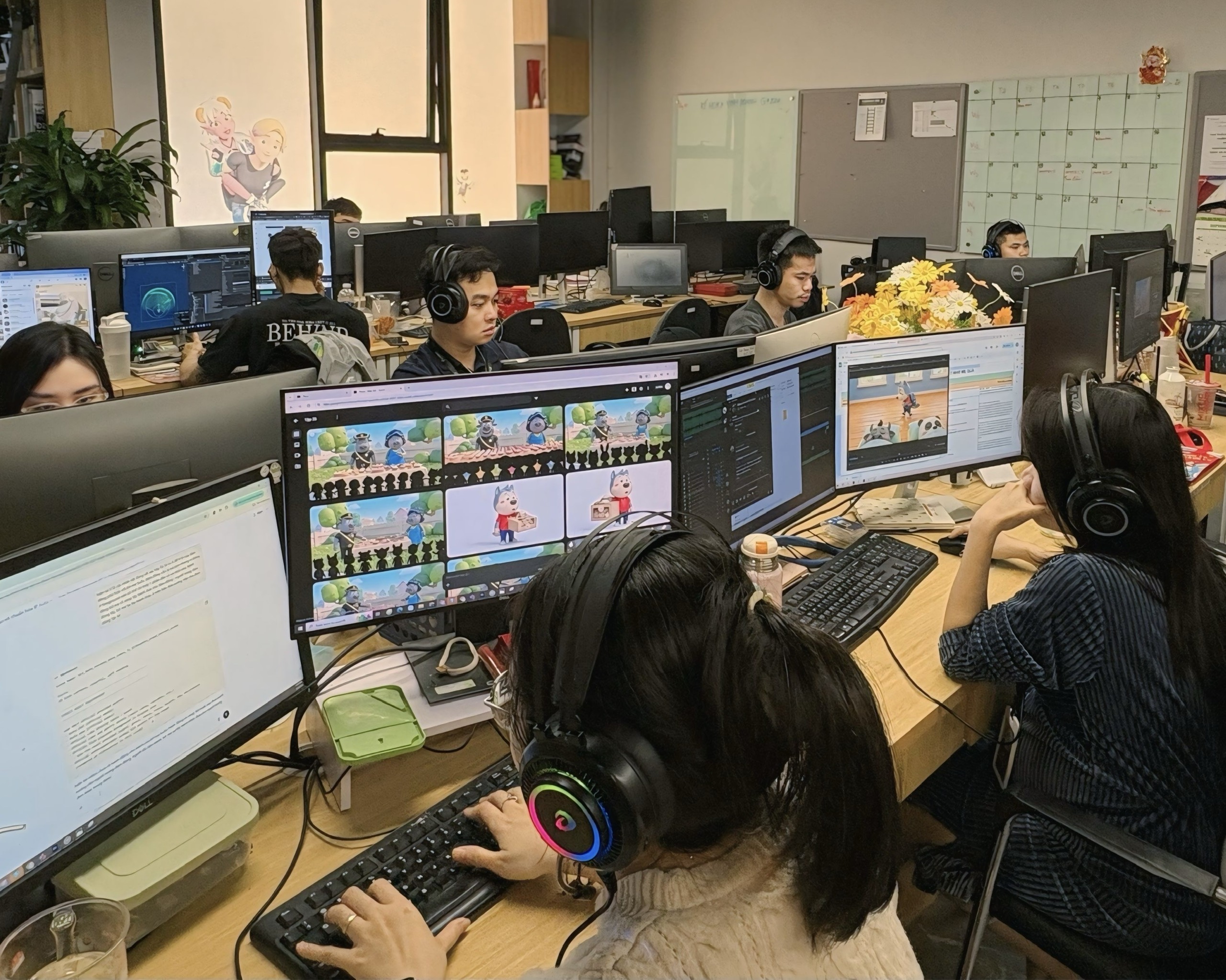 95% nhân sự sản xuất hoạt hình của Sconnect đang sử dụng AI.
