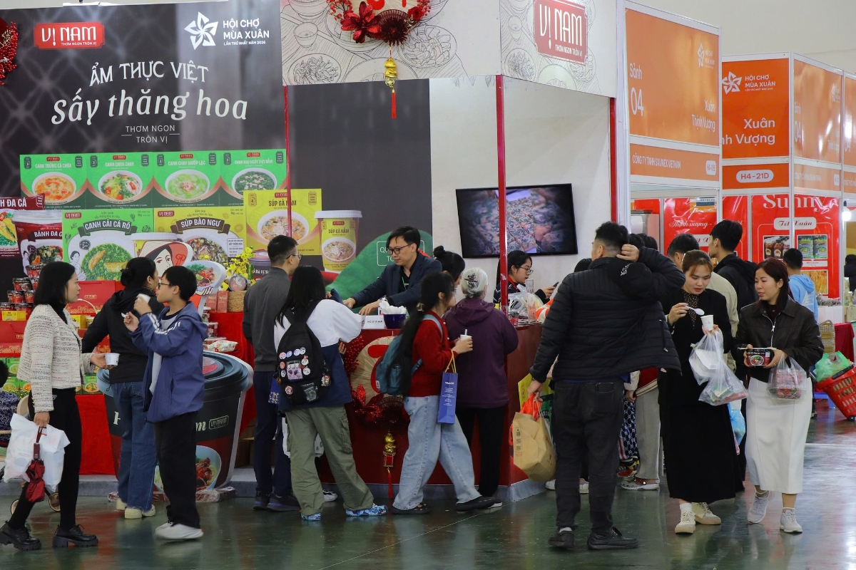 Hội chợ Mùa Xuân 2026 khẳng định sức hút mãnh liệt của nông sản Việt từ khắp mọi miền Tổ quốc.