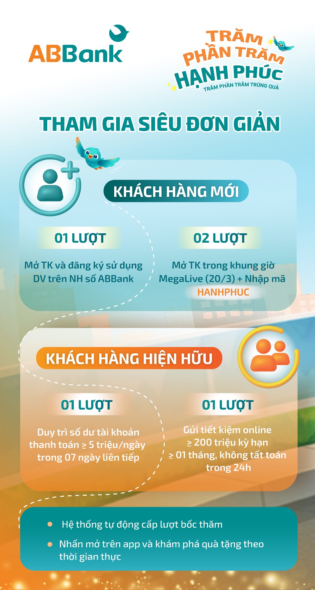 Tham gia dễ dàng, 100% nhận quà giá trị.