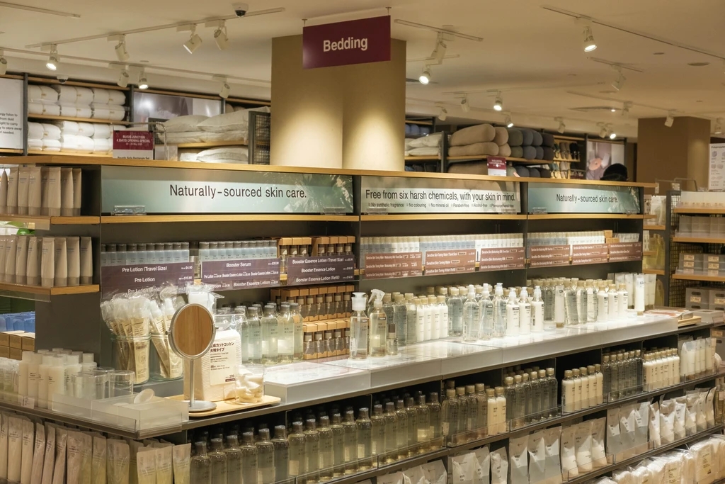 Muji hiện từng bước đưa dòng sản phẩm chăm sóc da ra thị trường quốc tế.