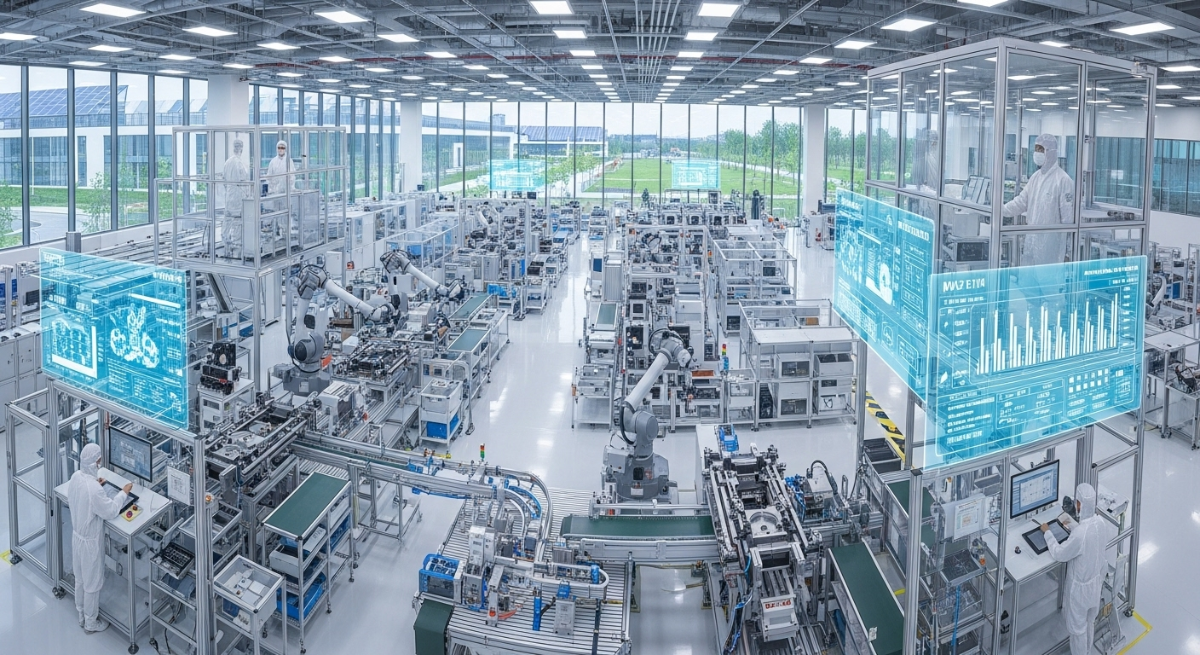 Ảnh minh họa nhà máy thông minh.