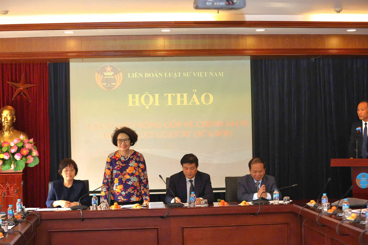 Liên đoàn Luật sư Việt Nam đề nghị bổ sung thêm chính sách 4 là nâng cao và phát huy vai trò tự quản của tổ chức xã hội nghề nghiệp luật sư.