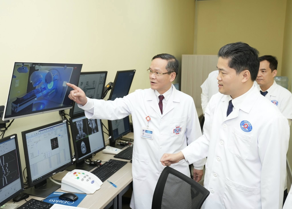 Hệ thống xạ trị hiện đại cho phép triển khai đầy đủ các kỹ thuật tiên tiến nhất hiện nay. Ảnh: Bệnh viện K