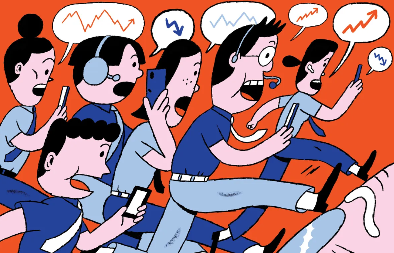 Thị trường chứng khoán Trung Quốc đang chứng kiến sự trỗi dậy của một thế hệ nhà đầu tư trẻ, am hiểu công nghệ và sẵn sàng thử nghiệm những phương thức đầu tư hoàn toàn mới. Ảnh: Bloomberg