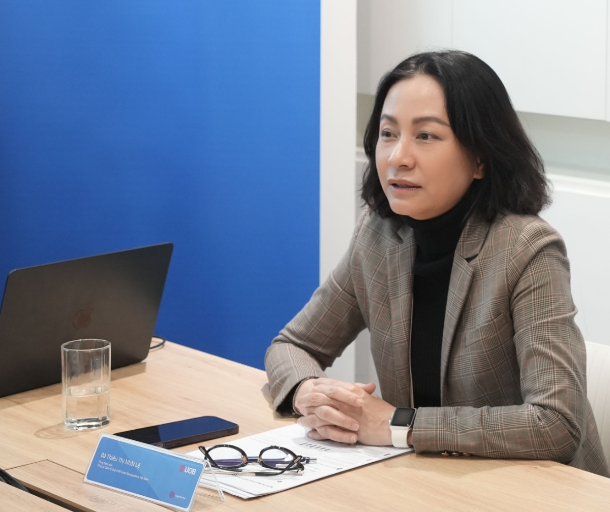 Bà Thiều Thị Nhật Lệ, Tổng Giám đốc Công ty CP Quản lý Quỹ UOBAM Việt Nam.