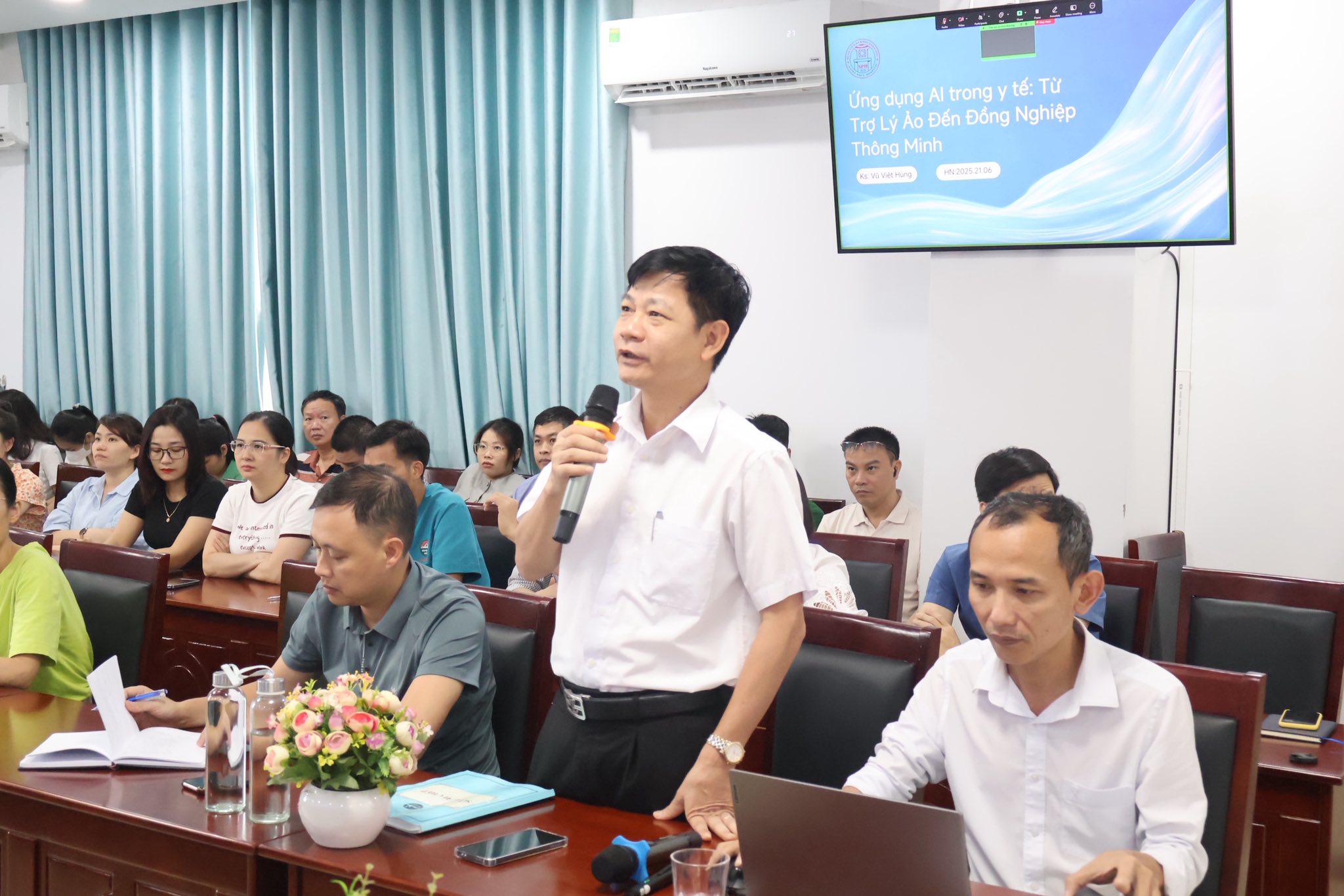 Chương trình dào tạo về AI và Công nghệ 4.0 tại Bệnh viện Đa khoa huyện Ba Vì.
