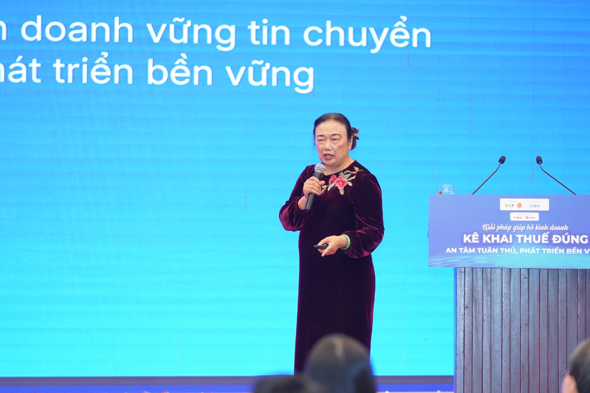 Bà Nguyễn Thị Cúc, Chủ tịch Hội Tư vấn Thuế Việt Nam (VTCA)