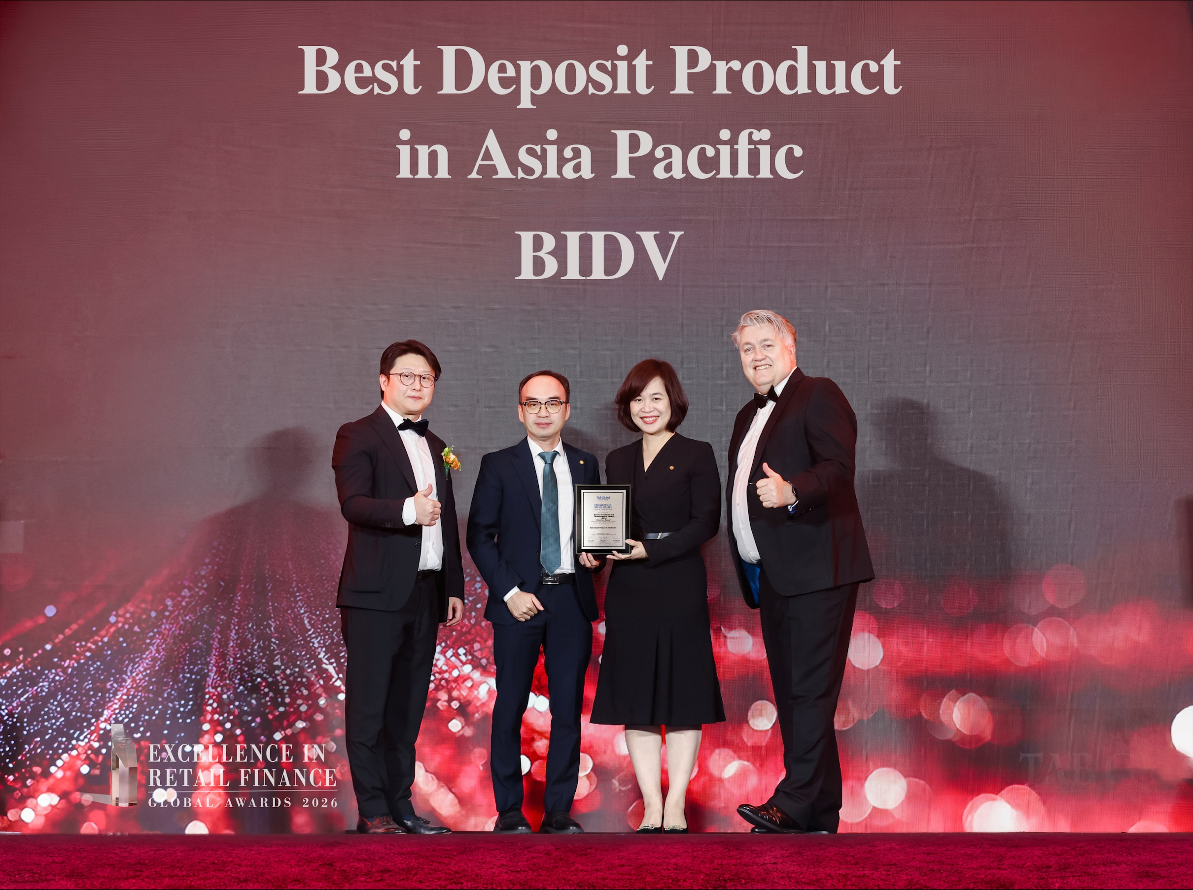 Sản phẩm tiền gửi BIDV chinh phục giải thưởng cấp châu lục. Ảnh: BIDV.