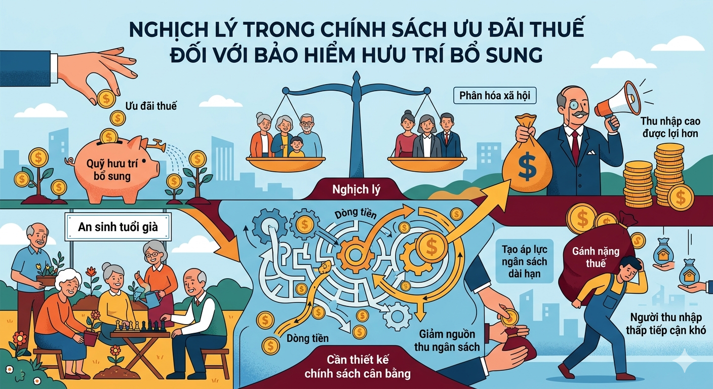 Nghịch lý trong chính sách ưu đãi thuế đối với bảo hiểm hưu trí bổ sung