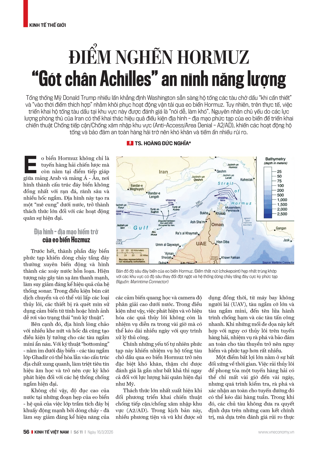 Điểm nghẽn Hormuz: 'Gót chân Achilles' an ninh năng lượng  - Ảnh 1