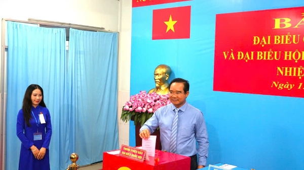TP. Hồ Chí Minh: Nhiều địa phương có tỷ lệ cử tri đi bầu cao