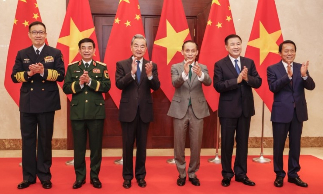 Bộ trưởng Ngoại giao, Quốc phòng, Công an Việt Nam-Trung Quốc tại Hội nghị lần thứ nhất, cơ chế đối thoại chiến lược 3+3. Ảnh: Bộ Ngoại giao