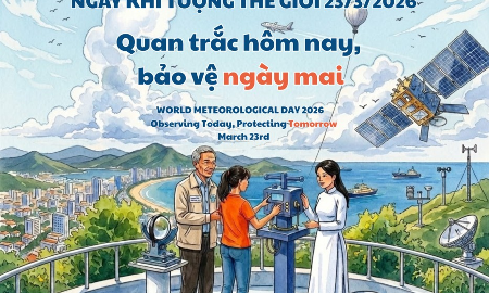 Ngày Khí tượng thế giới năm 2026 có chủ đề “Quan trắc hôm nay, Bảo vệ ngày mai”. Ảnh: Cục KTTV