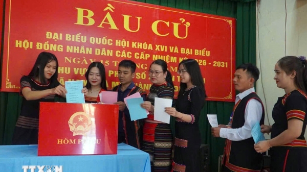 Kết thúc bầu cử, tỷ lệ cử tri cả nước đi bỏ phiếu đạt 99,68%