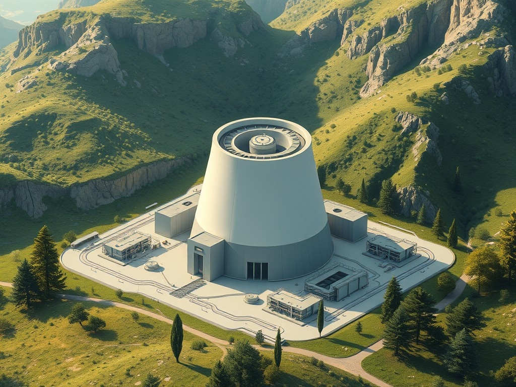 Mô phỏng một lò phản ứng hạt nhân mô-đun nhỏ (SMR) - công nghệ điện hạt nhân thế hệ mới đang được nhiều tập đoàn năng lượng nghiên cứu triển khai nhằm cung cấp nguồn điện ổn định và phát thải thấp. Nguồn ảnh: SolarQuarter